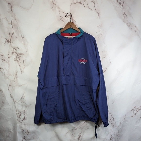 Vintage Washington State Windbreaker Jacket Mens XL Cougars Streetwear 90s WSU